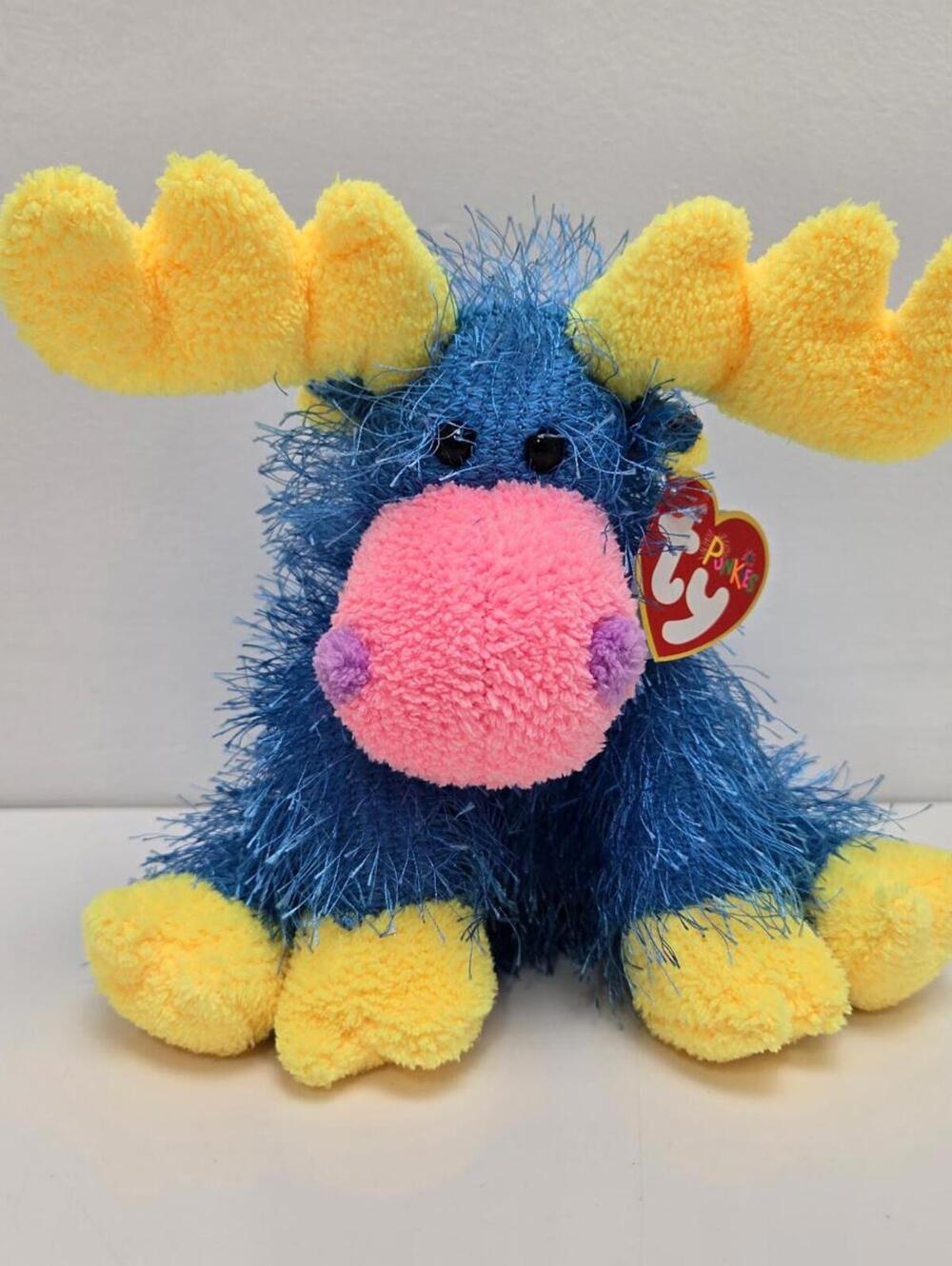 Ty Punkies Collection “Marbles” the Blue Moose (8 inch)